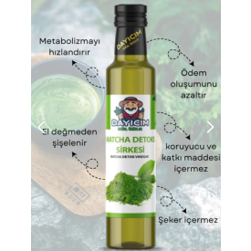 Ödem Atmaya Yardımcı Doğal Matcha Detox Sirkesi 500 ml