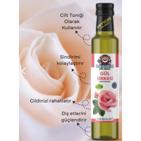 Gül Sirkesi Doğal Fermantasyon Rose Vinegar 500 ml